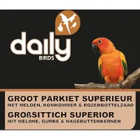 Daily GROOT PARKIET SUPERIEUR - 4 KG - Parkietenvoer - Valkparkiet - Rosella - Halsbandparkiet - Kakariki. - Muisparkiet