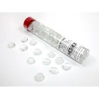 Chessex Glass Gaming Stones - Catseye White (40+)