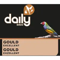 Daily birds - Gould Excellent - 20KG - Gold amandine - japansmeeuwtje - zilverbekje - Spitsstaartamadine