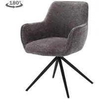 Tower Living Eetkamerstoel Fondo - Grijs Stof - 62x63x85cm