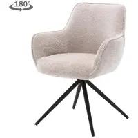 Tower Living Eetkamerstoel Fondo - Zand Stof - 62x63x85cm