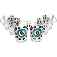 Ritzenhoff & Breker Set van 6 koffiemokken 380ml Cremona Blauw 10.5 cm - Ritzenhoff 0806229