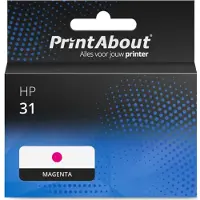 PrintAbout Inktcartridge 31 (1VU27AE) Magenta geschikt voor HP