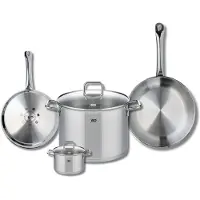 Fackelmann Set van 2 Bakpannen 24 en 28 cm en 2 Kookpotten 12 en 26 cm Elo Profi Citrin