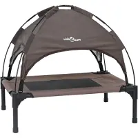 vidaXL Hondenbed Bruin 62 x 48 x 61 cm Staal