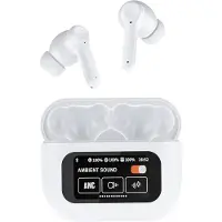 Xssive TWS16 Draadloze Oordopjes met Touch Display - Bluetooth 5.4 - Noise Cancelling - Geschikt voor Apple iPhone Oortjes Draadloos - Wit