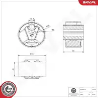 ESEN SKV 75SKV342 Motorsteunlager