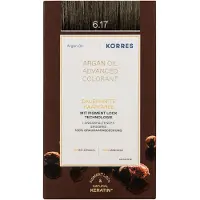 Korres Arganolie geavanceerde haarkleuring / Middenblond Beige 7.17 Haarkleur 1 st