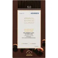 Korres Arganolie Geavanceerde Haarkleuring Light Brown / lichtbruin 5.0 Haarkleur 1 st