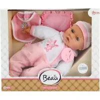 Toi-Toys Toi Toys Babypop met flesje en slab 40cm