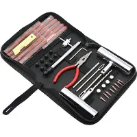 Somstyle Bandenreparatieset - 46-Delig - Reparatie Set voor Banden - Proppenset - Gereedschap voor Autobanden - Met Opbergtas