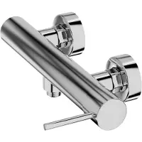 Domino Douchemengkraan ORION - Chroom - Keramische Cartouche, ééngreeps, Waterbesparend - Mengkraan voor Badkamer - Douchekraan voor extra hygiëne en comfort