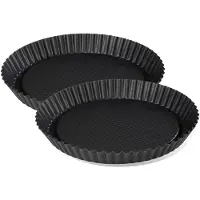 Zenker Set van 2 omgekeerde taartvormen 30 cm Black Metallic