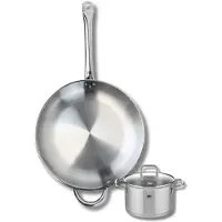 Elo Set van 1 Koekenpan 32 cm en 1 braadpan 14 cm Elo Profi Citrin