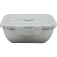 Fackelmann Lunchbox roestvrij staal 400 ml magnetronbestendig met deksel