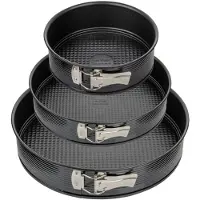 Zenker Set van 3 ronde springvormen van 20 cm, 24 cm en 28 cm Black Metallic