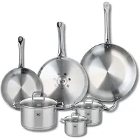 Elo Set van 3 Kookpannen 24, 28 en 32 cm en 3 braadpannen 12, 14 en 20 cm Elo Profi Citrin