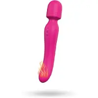 Dream Toys Vibes of Love - wand vibrator - oplaadbaar, verwarmend, massage - roze