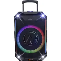 N-Gear THE FLASH 1540 - Karaoke Speaker - 15" Woofer - Bluetooth - LED Lichtshow - Incl. Draadloze Microfoons