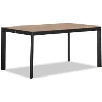LUX outdoor living Royan dining tuintafel 4 personen | aluminium | Natural Wood | 160cm