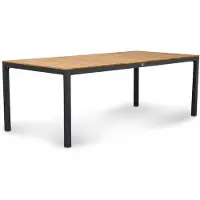 LUX outdoor living Delta dining tuintafel 6 personen | teakhout + aluminium | Natural Teak | 220cm