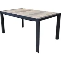 AVH-Collectie Anvaya dining tuintafel 154-214x90 xH74 cm uitschuifbaar aluminium antraciet