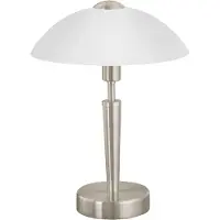 Eglo Solo tafellamp - beborsteld staal - touchdimmer