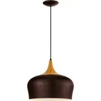 Eglo Hanglamp Obregon, dimbaar, bruin / roest, Woon-/ Eetkamer, metaal, Modern, hanglamp