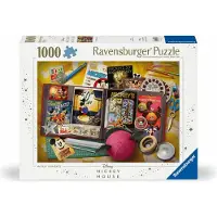 Ravensburger Puzzel - - Mickey Verjaardagspuzzel 1970 - 1000 stukjes - Gemaakt in Duitsland - Mix