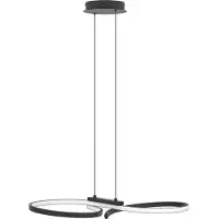 Eglo Moderne led wandlamp Serpins 66cm - zwart