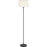 Eglo Febres Vloerlamp - E27 - 153 cm - Zwart/Wit - Teddy stof