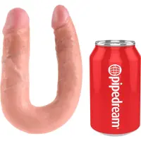King Cock - dubbel dildo - medium - huidskleur