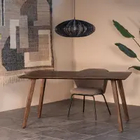 Giga Meubel Eettafel Oslo Mangohout Walnoot 160cm