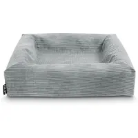 Bia Bed Rib, hoes voor hondenmand, grijs