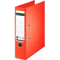Leitz massief karton-ordner, 180 graden, DIN A4, 80 mm, lichtrood
