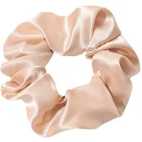 Soho - Satijn Scrunchie Haarelastiekjes Nude Dames