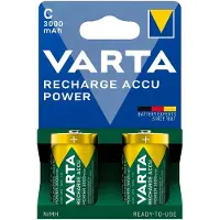 Varta Recharge Accu Power Oplaadbare Batterijen C 3000 Mah Blister 2 Stuks