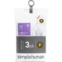 Simplehuman Code F Pocket Liner 25L Afvalzakken