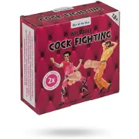 Orion Cock Fighting - opblaasbare strap-on dildo - huidkleur