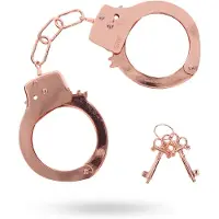 Toyjoy - Metal Handcuffs - Bondage / SM Cuffs Rose Gold