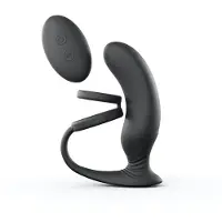 Love to love - prostaat vibrator met ring (zwart)