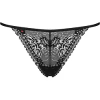 Obsessive Intensa - dames string - kanten bandjes - zwart