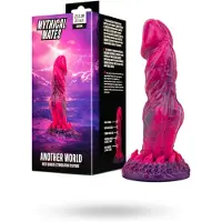 Vuxen - Another World Dildo Roze & Paars - 22.4 cm