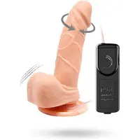 Baile Barbara Mark - realistische roterende vibrator - 15 cm - huidkleur