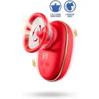 Engily Ross - Lizer - Tong Vibrator - Lik en Zuig Functie - Vacuümpomp - Likkende Vagina Zuiger - Vibrator voor Vrouwen - Tepels - Clitoris - Beffen - Seksspeeltje voor Vrouwen - Rood