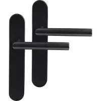Differnz Deurkruk Amsterdam Bl020 - Mat Zwart - Blind Schild - 2 Stuks