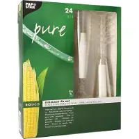 Papstar Wijnglazen "pure" 100ml Helder PLA 24st Transparant transparant Kunststof