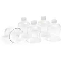 Novaliv 5x theelichthouder helder 8 cm glas houder voor kandelaars kaarsenhouder glas adventskrans theelichthouder stokje kaarsenhouder kaarsenstok 6 cm