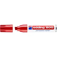 Edding 800 Permanentmarker 100% Gerecycled Extra breed Beitelpunt 4 - 12 mm Rood Navulbaar Waterbestendig