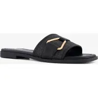 Blue Box dames slippers zwart maat 38